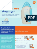 Avamys UK How To Use Leaflet August 2016