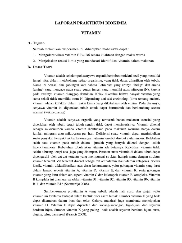 6 Laporan Biokimia Vitamin Docx
