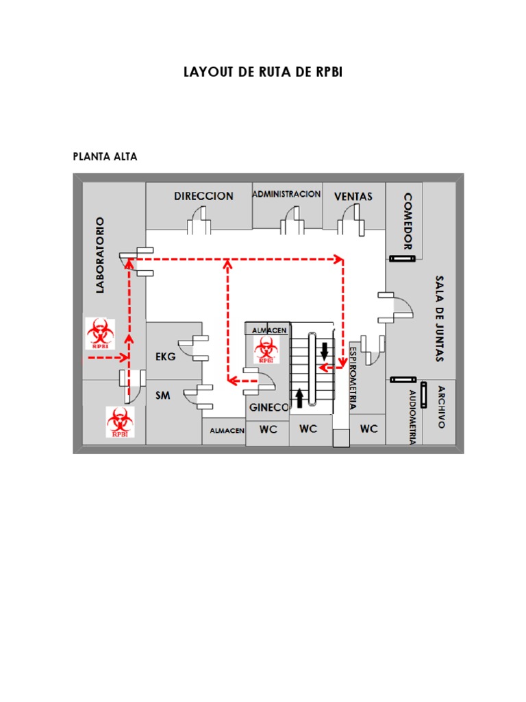 Layout de Ruta de RPBI en Laboratorios | PDF
