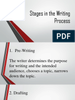 Stages in The Writing Process