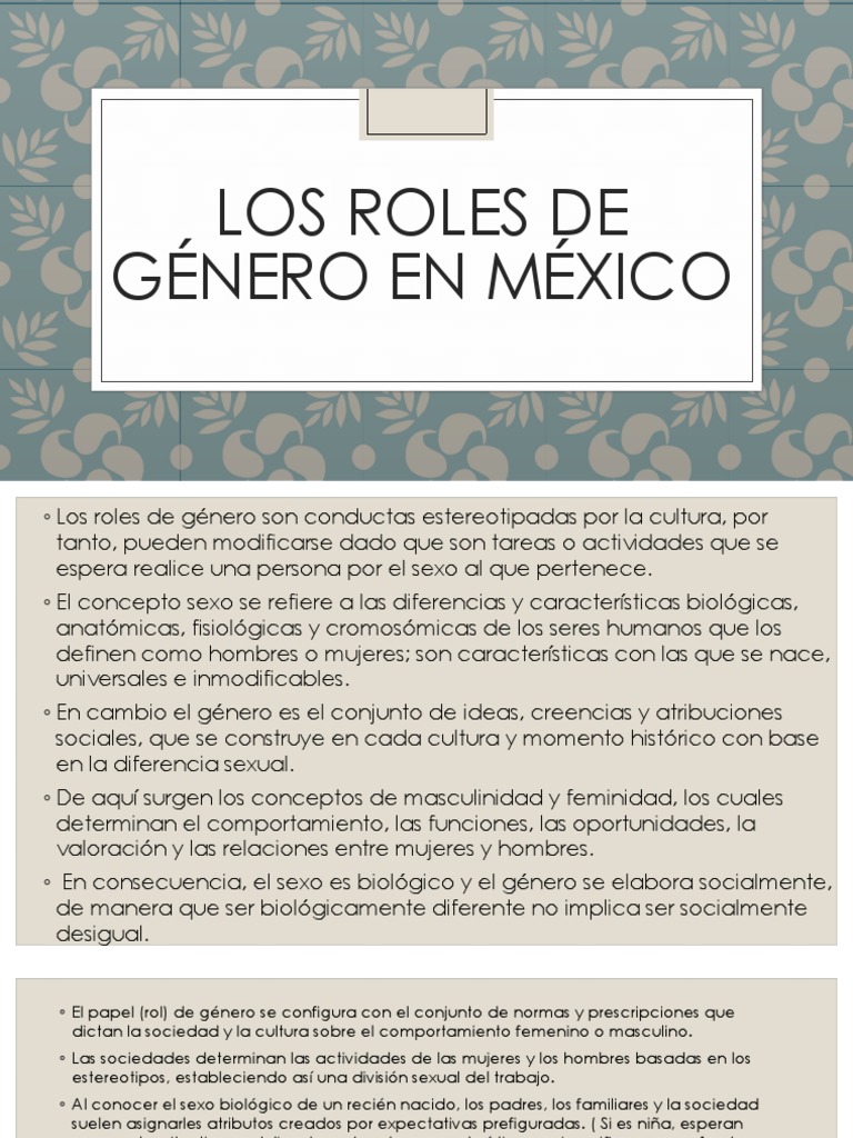 Estereotipos y Roles de Género en México | PDF | Estereotipos | Género