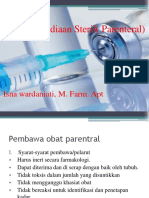 Evaluasi Sediaan Steril (Parentral)