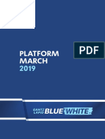 Blue & White English Platform