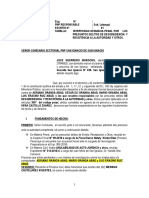 Denuncia Policial Por Desobediencia y Resistencia A La Autoridad