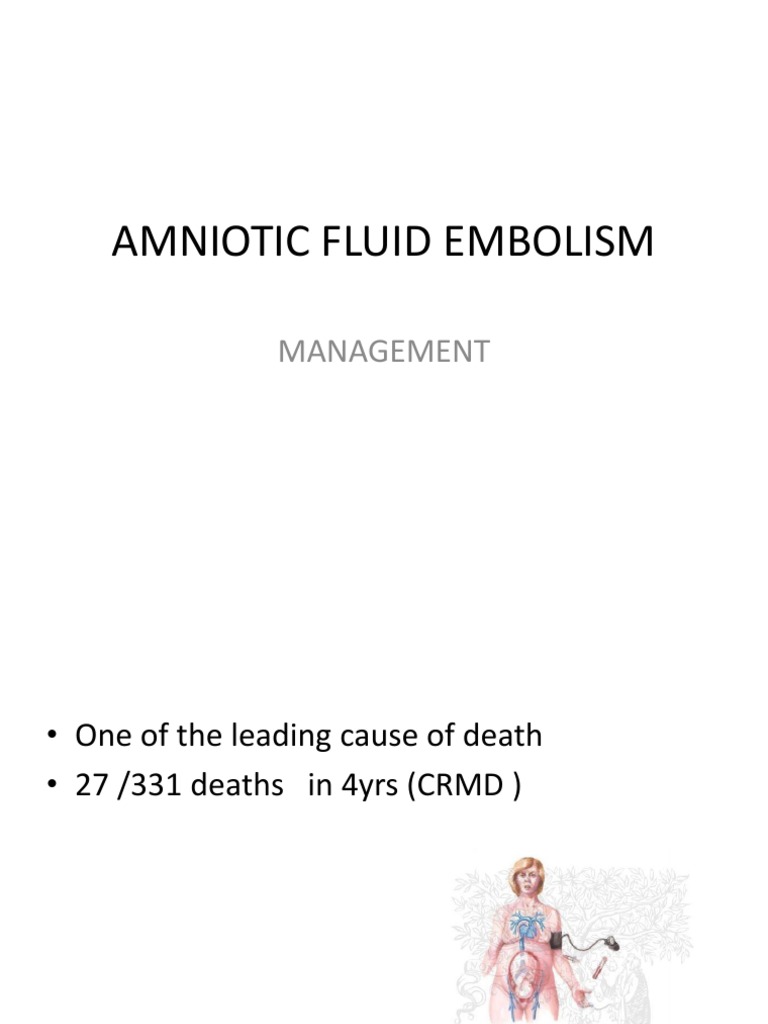 Amniotic Fluid Embolism Management Guide | PDF