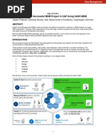 How To Do A Successful MDM Project in SAP Using SAS® MDM