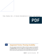 Argument Forms: Proving Invalidity: From: Hurley (Ed.), A Concise Introduction To Logic, 11th Edition