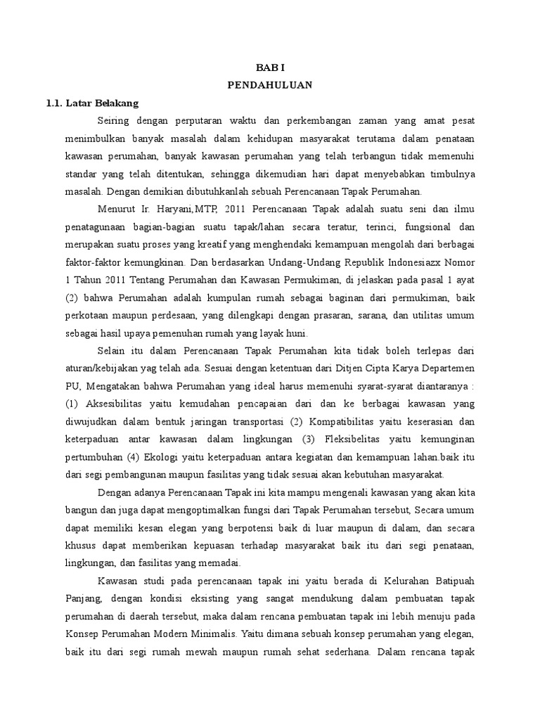 Contoh LAPORAN TAPAK | PDF