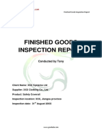 Sample Report - During Production Inspection