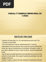 Carlill V Carbolic Smoke Ball Co. (1893)