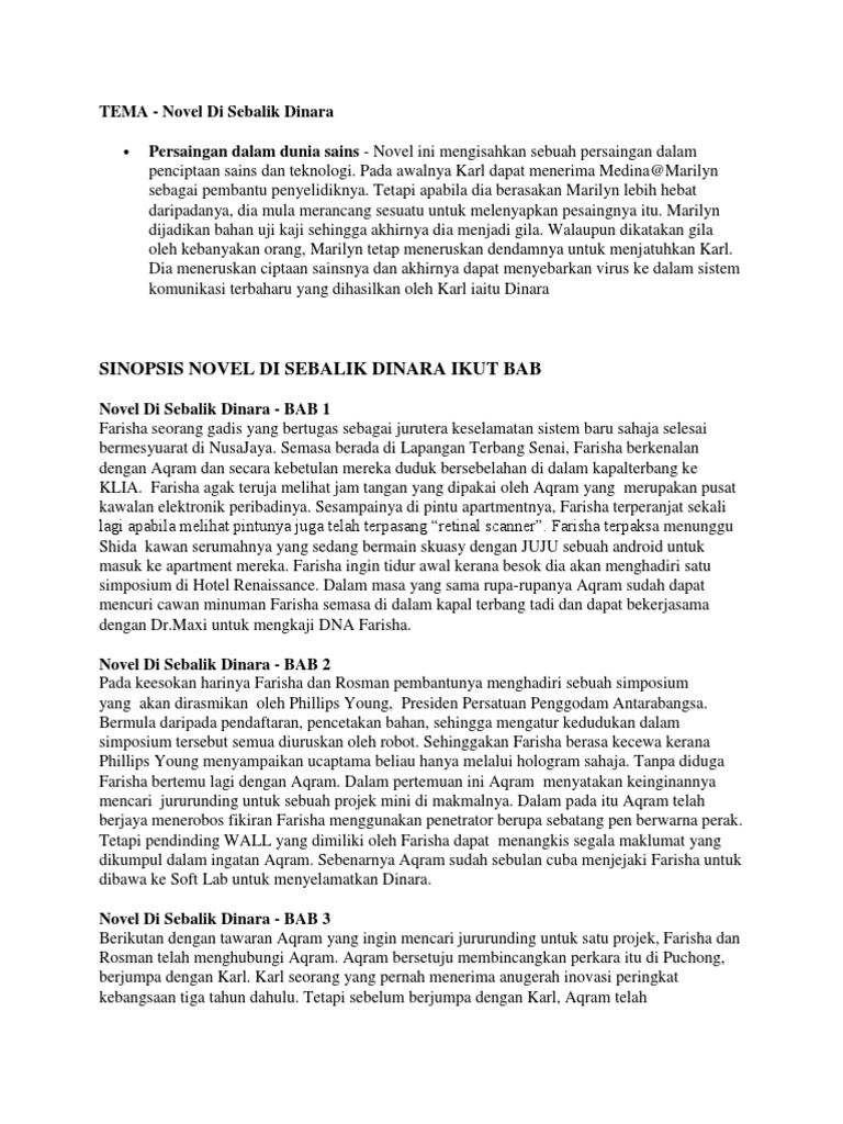 Sinopsis Disebalik Dinara Pdf