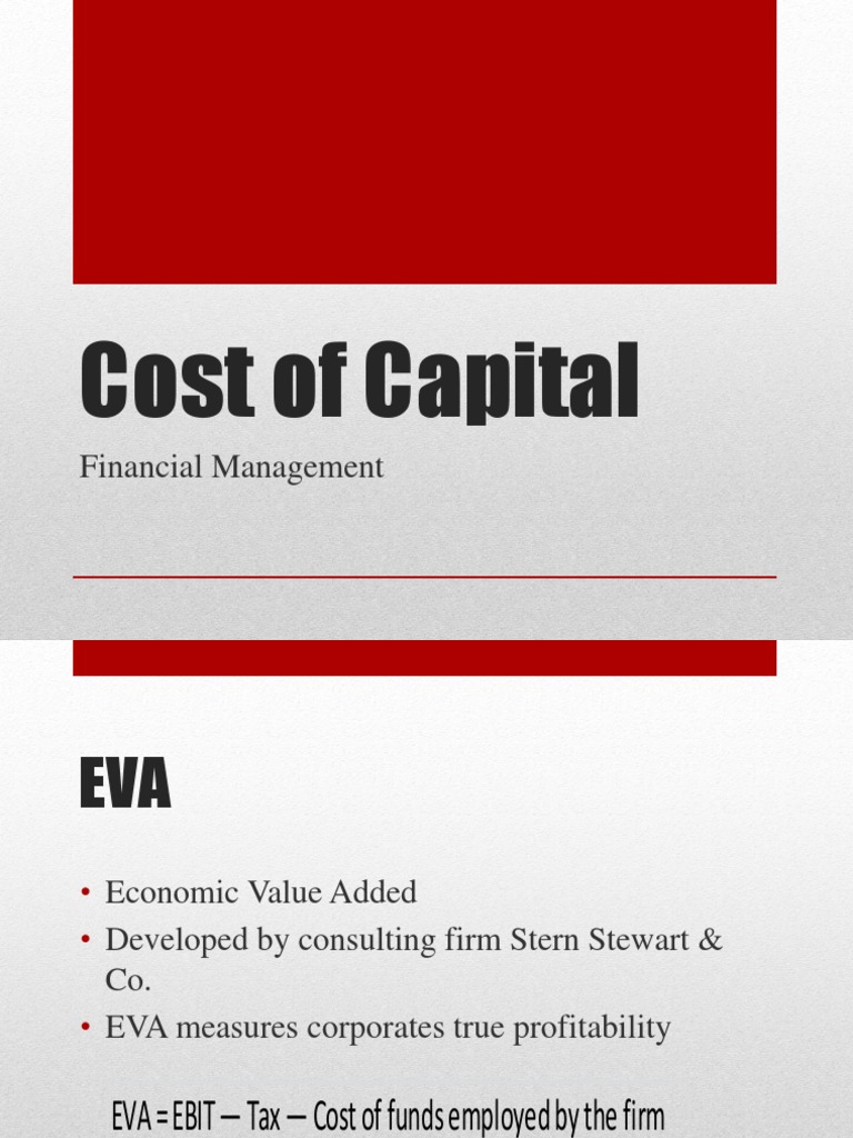 Cost of Capital PDF Cost Of Capital Capital Asset Pricing Model