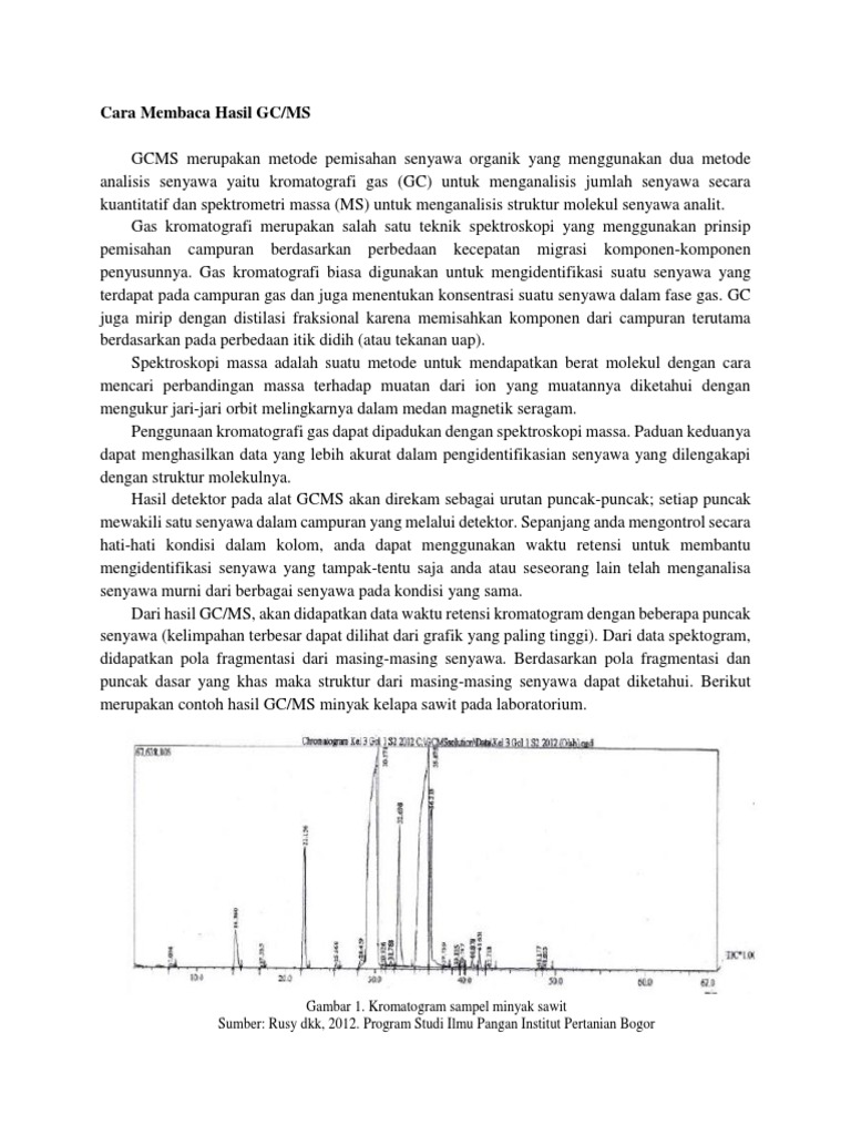 Cara Membaca Hasil GC | PDF