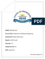 Introduction to Software Engineering Assignment