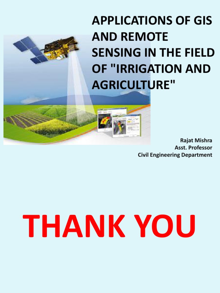 GIS and Remote Sensing in Irrigation | PDF | Irrigation | Agriculture
