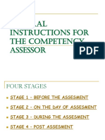 Instructions for Competency Assessors
