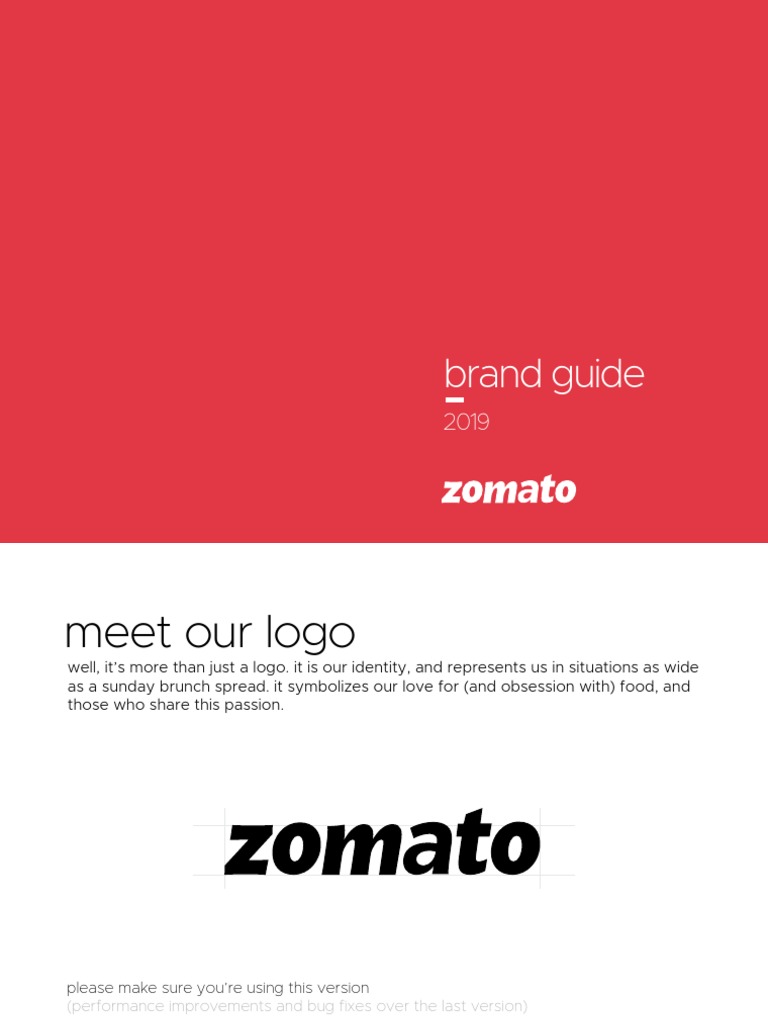 Zomato Brand Book | PDF | Typefaces | Logos