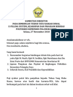 Sambutan Direktur Bimtek Tata Naskah