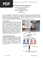 Ultrasonic Radar and Its Applications