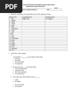 Write the comparative and superlative forms of the adjectives below.docx