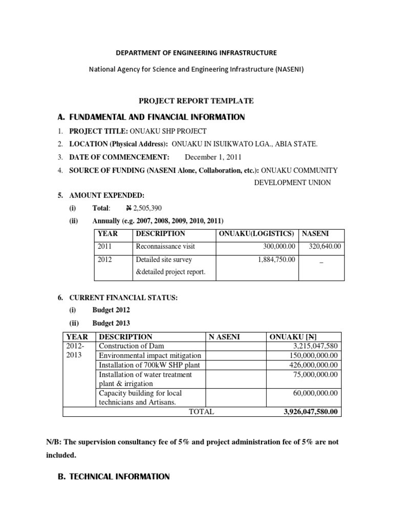 Onuaku Small Hydropower Project Report | PDF | Environmental Impact ...