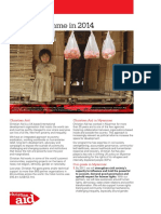 Christian Aid Myanmar Infosheet July 2014