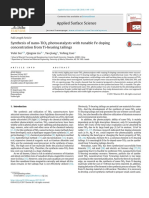 Synthesis of Nano TiO2 Photocatalysts With Tunable Fe Dop 2018 Applied Surfa