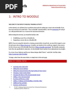 Introduction To Moodle 3.3