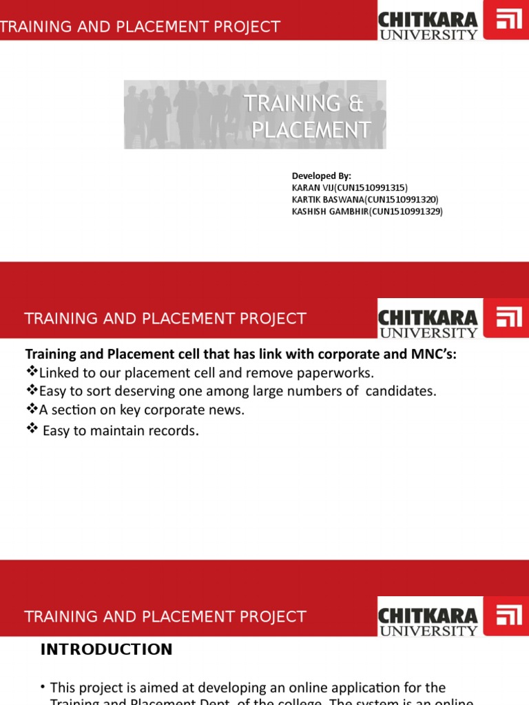 Online Training and Placement System | PDF | World Wide Web | Internet ...