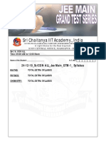 Sri Chaitanya IIT Academy., India: 24-12-18 - SR - ICON ALL - Jee Main - GTM-1 - Syllabus