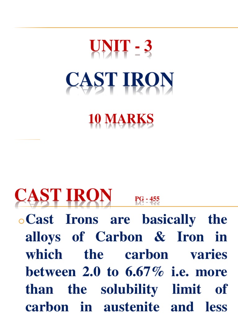 CH 3 Cast Iron PDF Cast Iron Iron