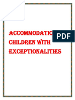 Accommodation of Children With Exceptionalities