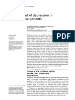 Management of Depression in Elderly Stroke Patients: Neuropsychiatric Disease and Treatment