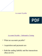 Accounts Payable Testing and Procedures