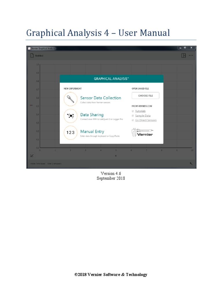 Graphical Analysis 4 - User Manual: September 2018 | PDF | Data Analysis | Ios