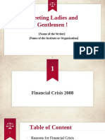 Presentation About Financial Crisis 2008