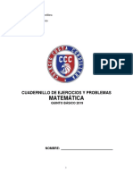 Cuadernillo de Matemática 5 Básico 2019