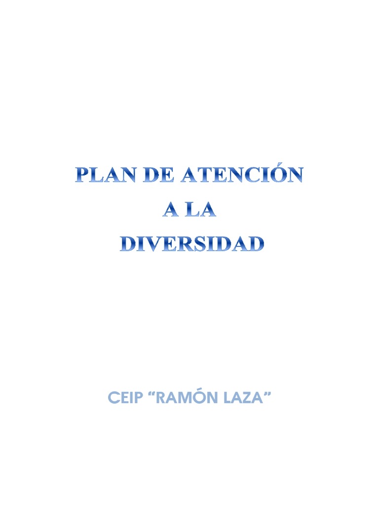Plan de Atención a la Diversidad Escolar | PDF | Evaluación | Educación ...