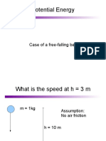 Potential Energy: Case of A Free-Falling Ball