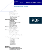 AutoCAD Course Content Comprehensive Guide