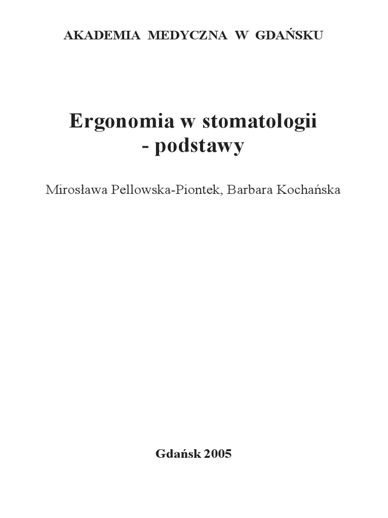 Zasady I Techniki Pracy W Gabinecie Stomatologicznym Pdf