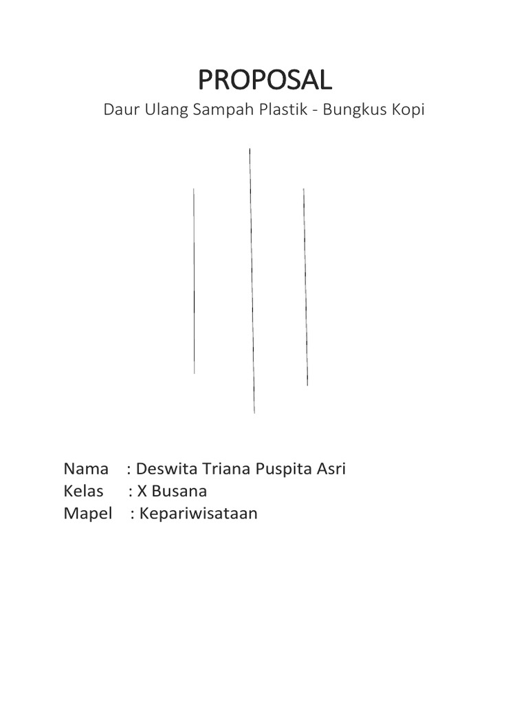 Proposal Daur Ulang Docx