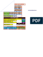 Automatic Brick Work Calculation Tool