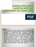 A Dynamic and Public Auditing With Fair Arbitration