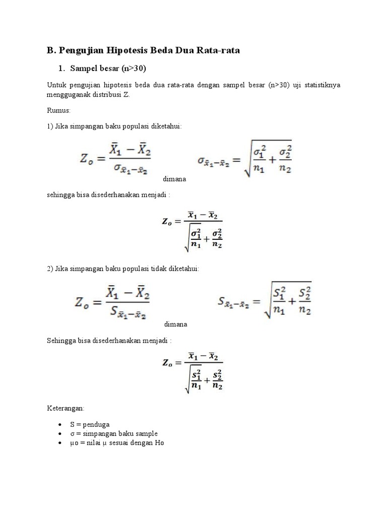 Contoh Soal Uji Hipotesis Beda Dua Rata Rata Terkait