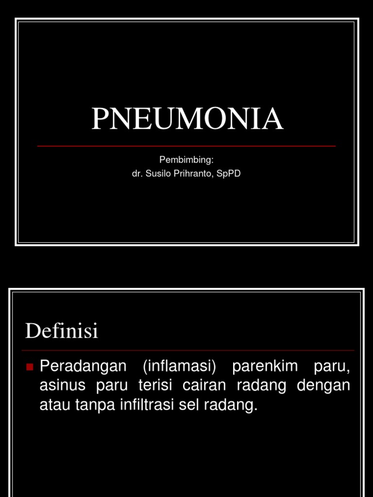 Pneumonia | PDF | Pengembangan Diri | Kesehatan Holistik
