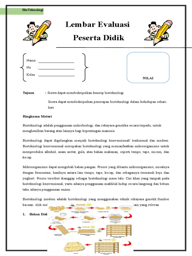 LKPD Bioteknologi | PDF | Kesehatan Holistik | Sains & Matematika