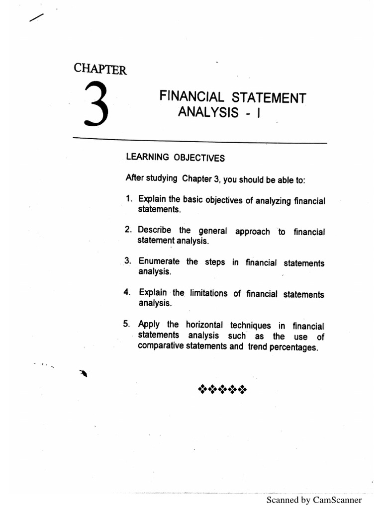 Chapter 3 Financial Statement Analysis 1 PDF | PDF