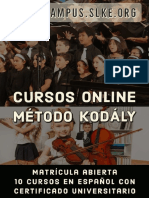 Certificado Universitario de Especialista en el Método Kodály