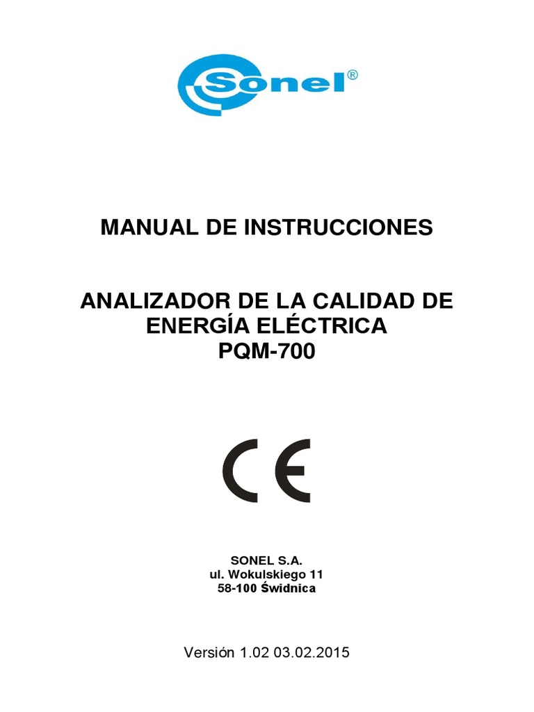 Manual Analizador pqm-700 PDF | PDF | USB | Compatibilidad electromagnética
